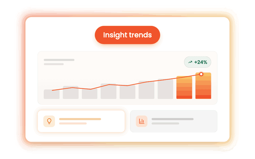 Analytics dashboard surfacing client interaction trends, opportunities, and risks